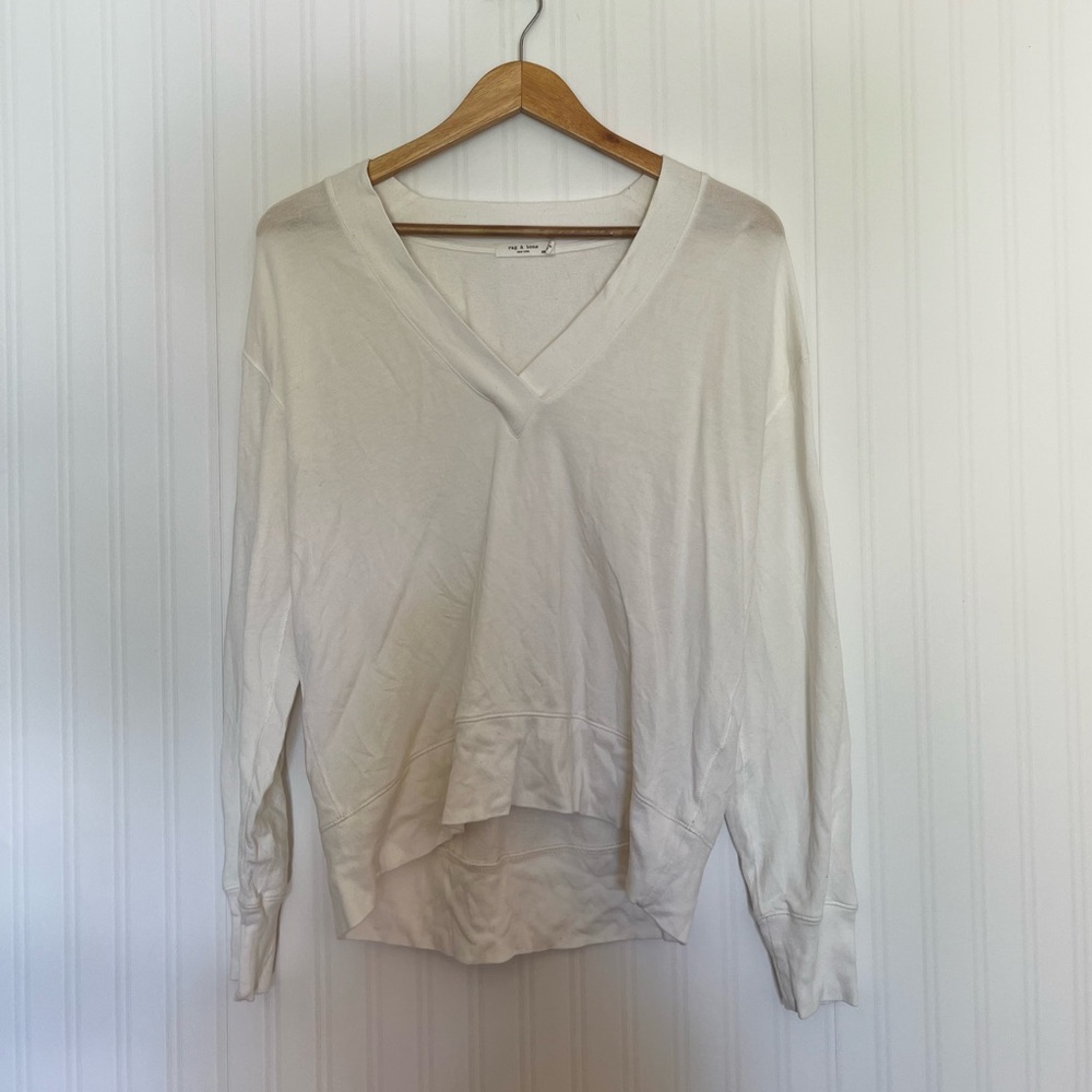 Rag & Bone white V neck